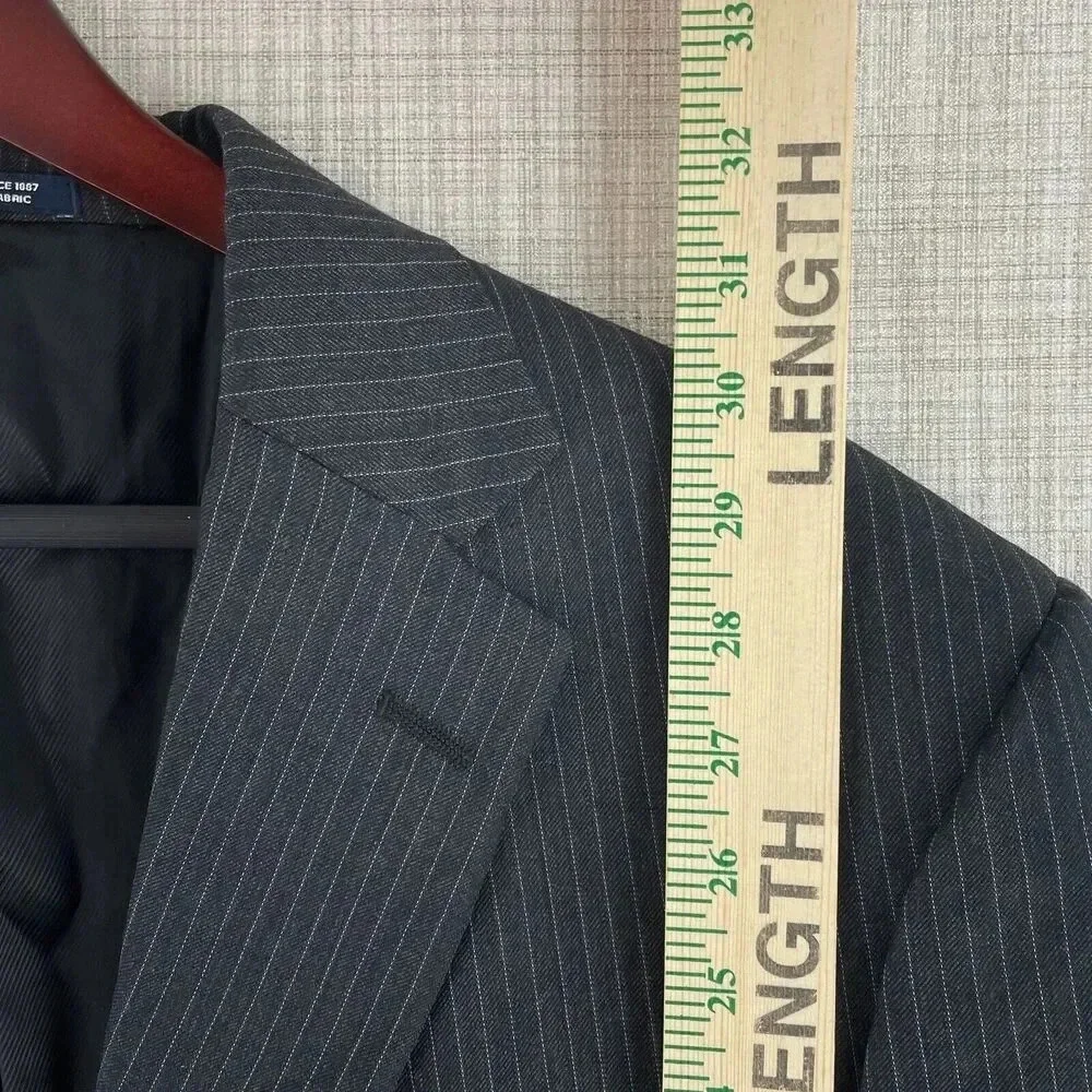 Hart Schaffner Marx 44R Blazer Mens charcoal gray 3882